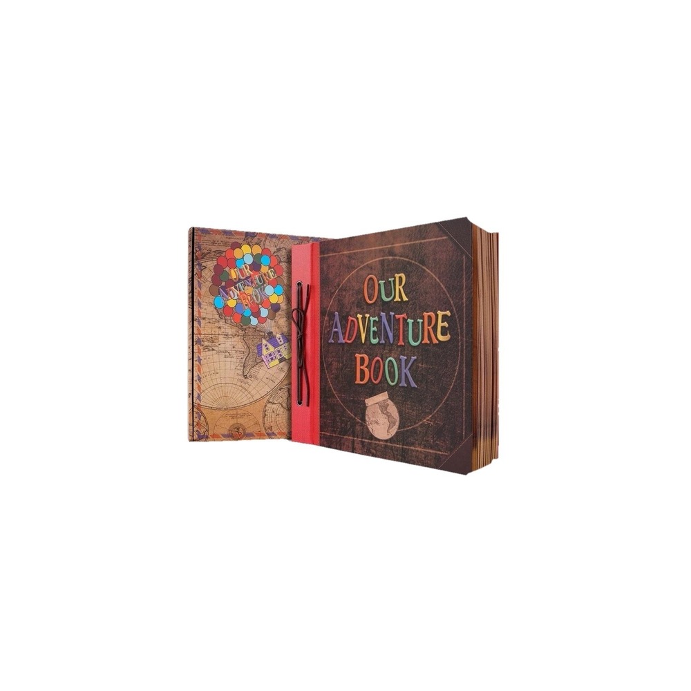 Big Size 12x12 Inch 60 Pages Scrapbook Photo Album,Our Adventure Book 3D Retr...